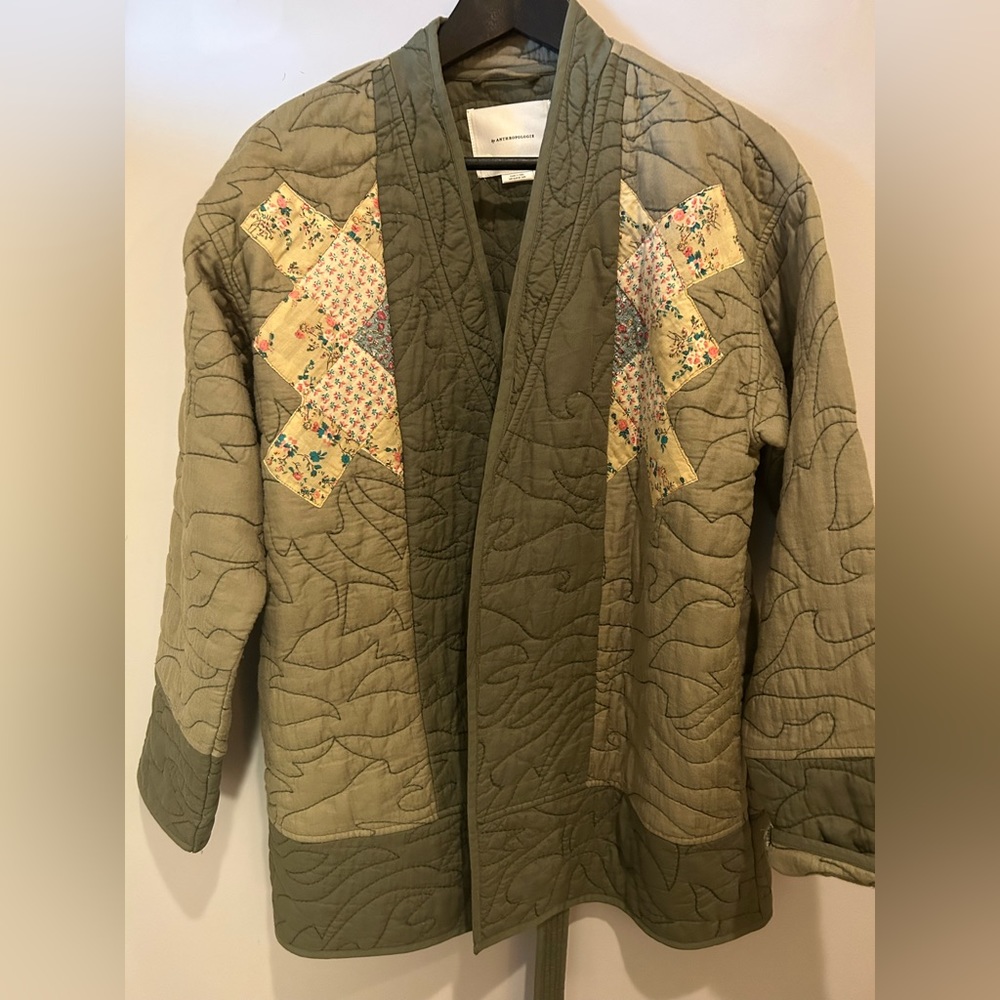 Anthropologie quilted coat/jacket